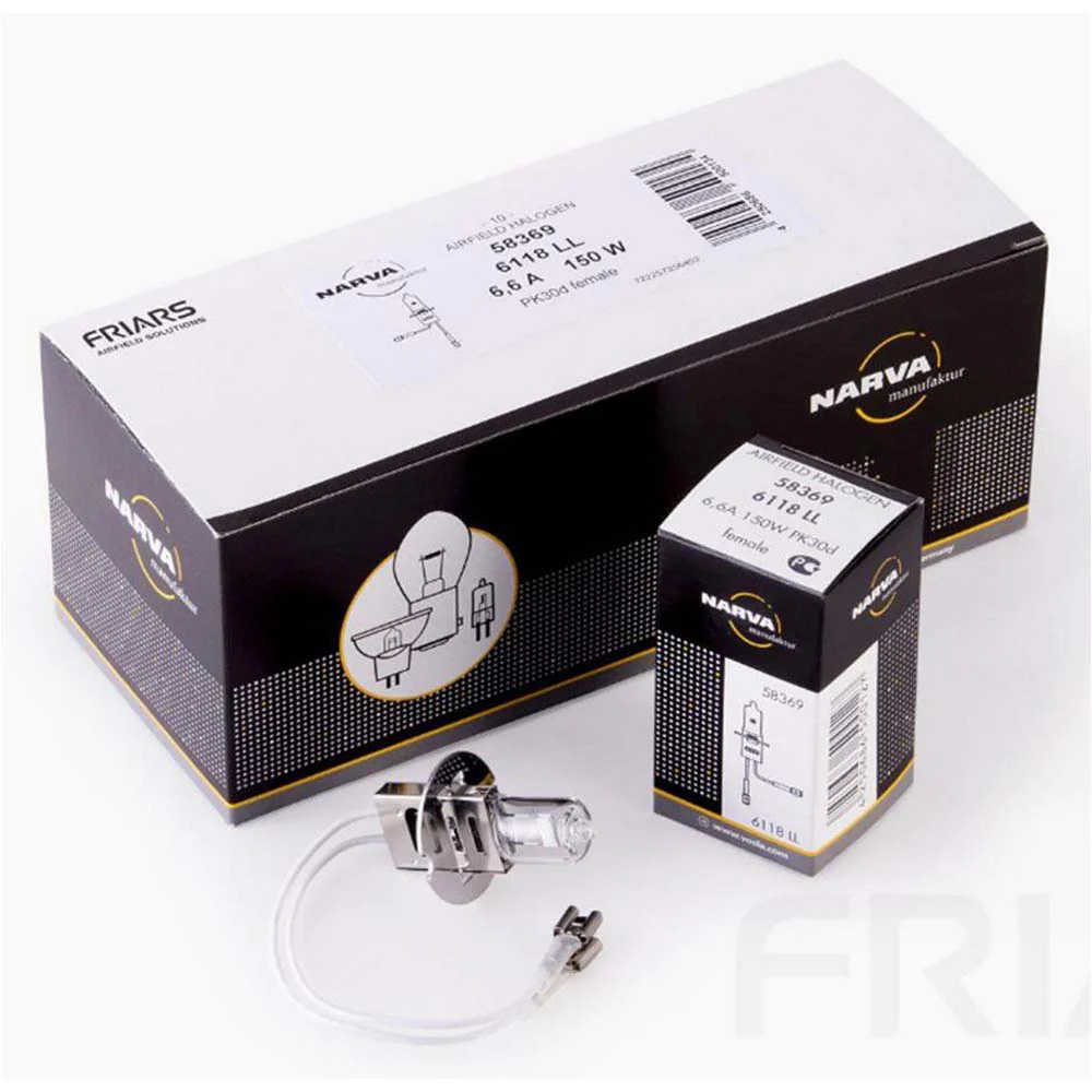 Narva 58369 6118 LL 6.6A 150W PK30d Female Connector Airfield Bulb - Image 5