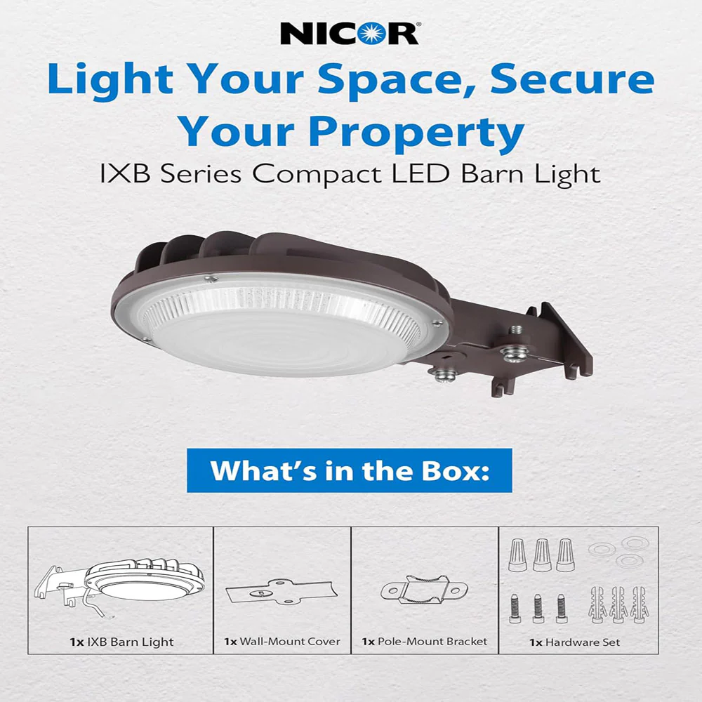 NICOR 10-inch Compact LED Canopy Light with Photocell - Image 2