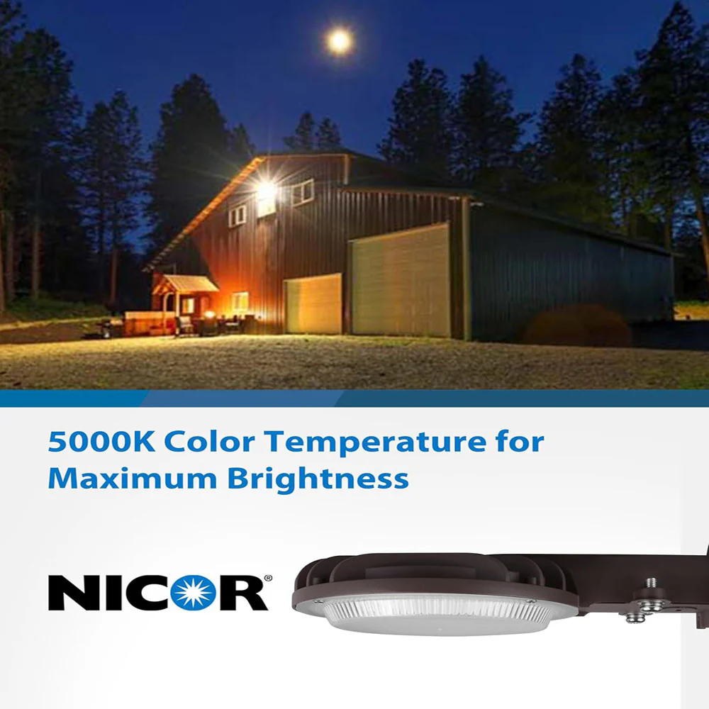 NICOR 10-inch Compact LED Canopy Light with Photocell - Image 5