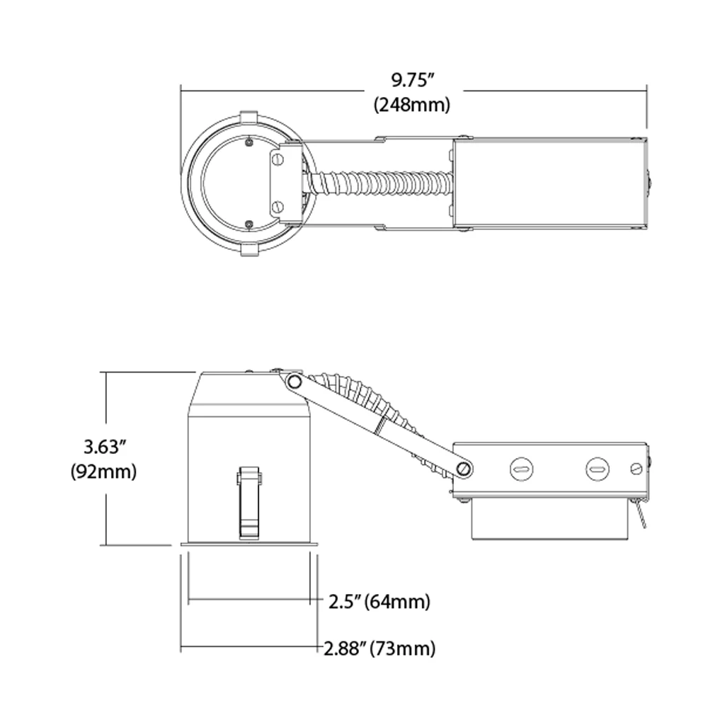 NICOR 2-in LED Recessed Housing - Image 3