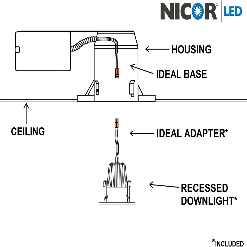NICOR 2-in LED Recessed Housing - Image 5