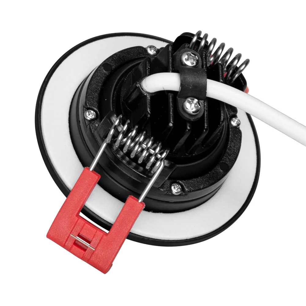 NICOR 2-inch LED Gimbal Recessed Downlight in Black, 4000K - Image 5
