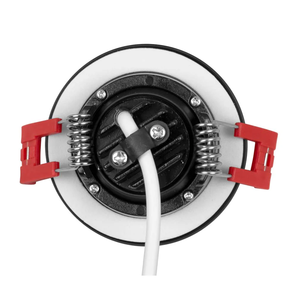 NICOR 2-inch LED Gimbal Recessed Downlight in Black, 4000K - Image 6