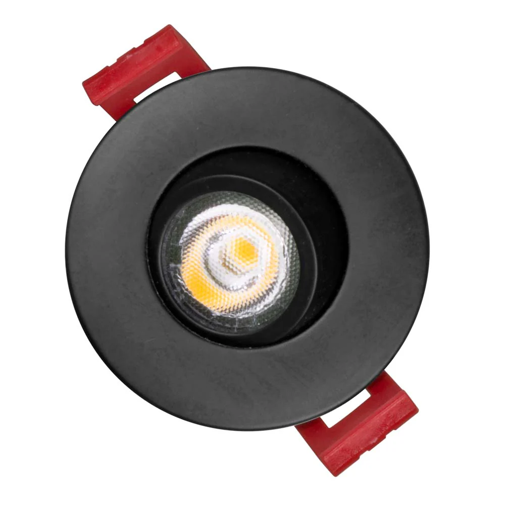 NICOR 2-inch LED Gimbal Recessed Downlight in Black, 4000K - Image 7