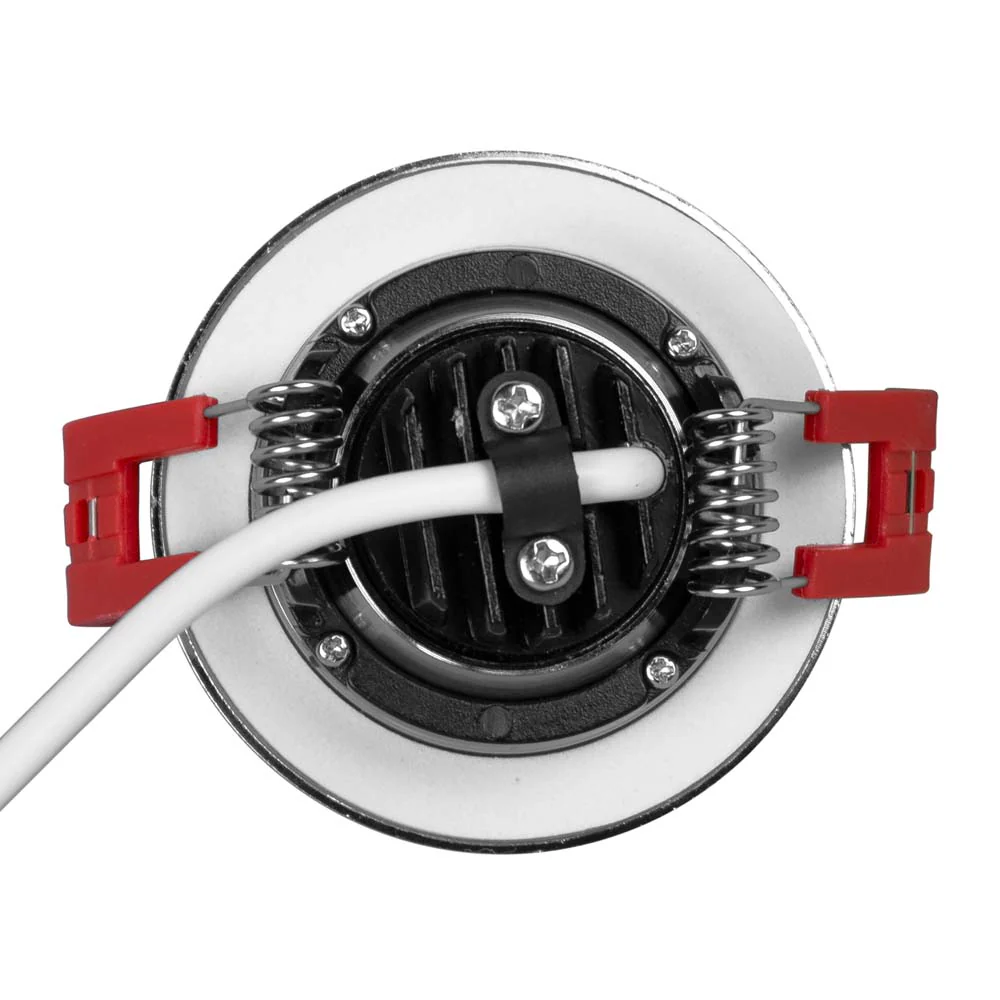 NICOR 2-inch LED Gimbal Recessed Downlight in Nickel, 3000K - Image 6
