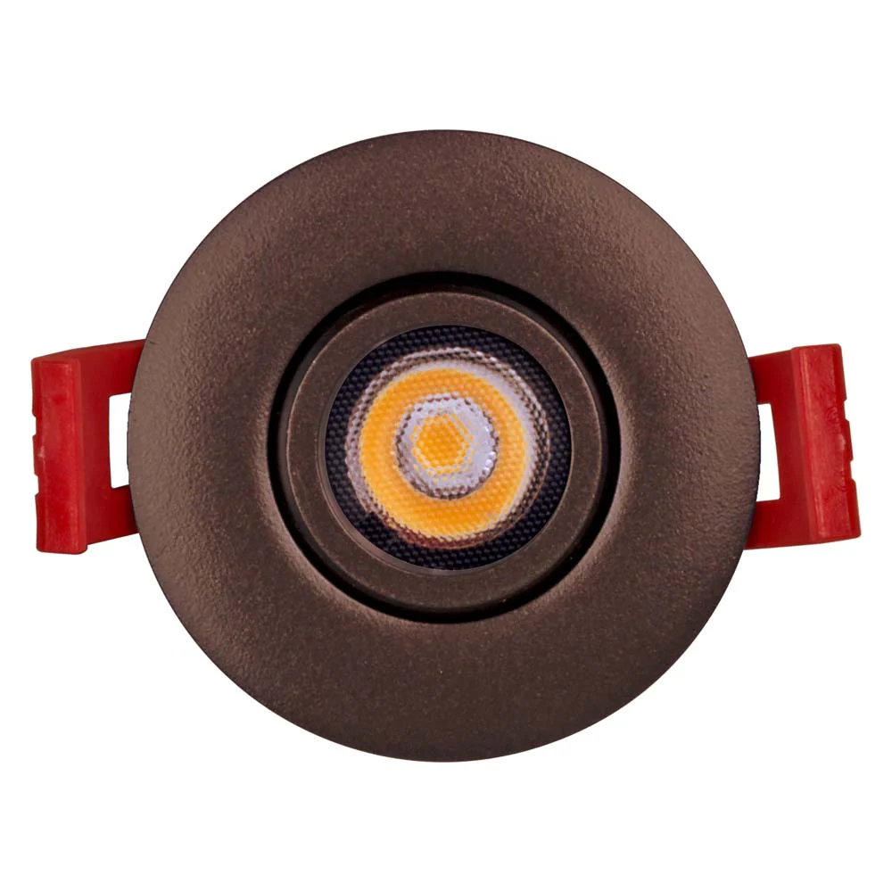 NICOR 2-inch LED Gimbal Recessed Downlight in Oil-Rubbed Bronze, 3000K - Image 2