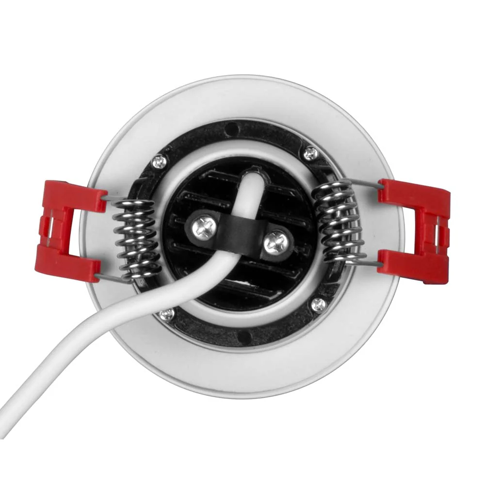 NICOR 2-inch LED Gimbal Recessed Downlight in White, 2700K - Image 6