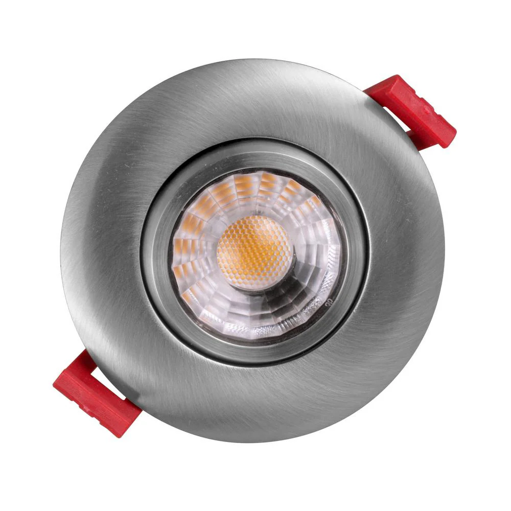 NICOR 3-inch LED Gimbal Recessed Downlight in Nickel, 2700K - Image 3
