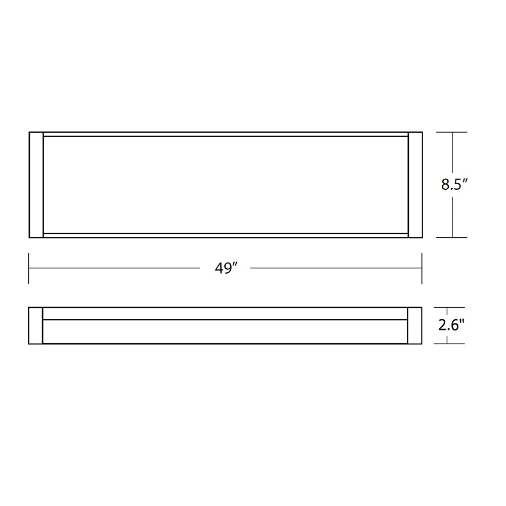 NICOR 4 Ft. Dimmable LED Wraparound with Prismatic Acrylic Lens in 4000K - Image 3