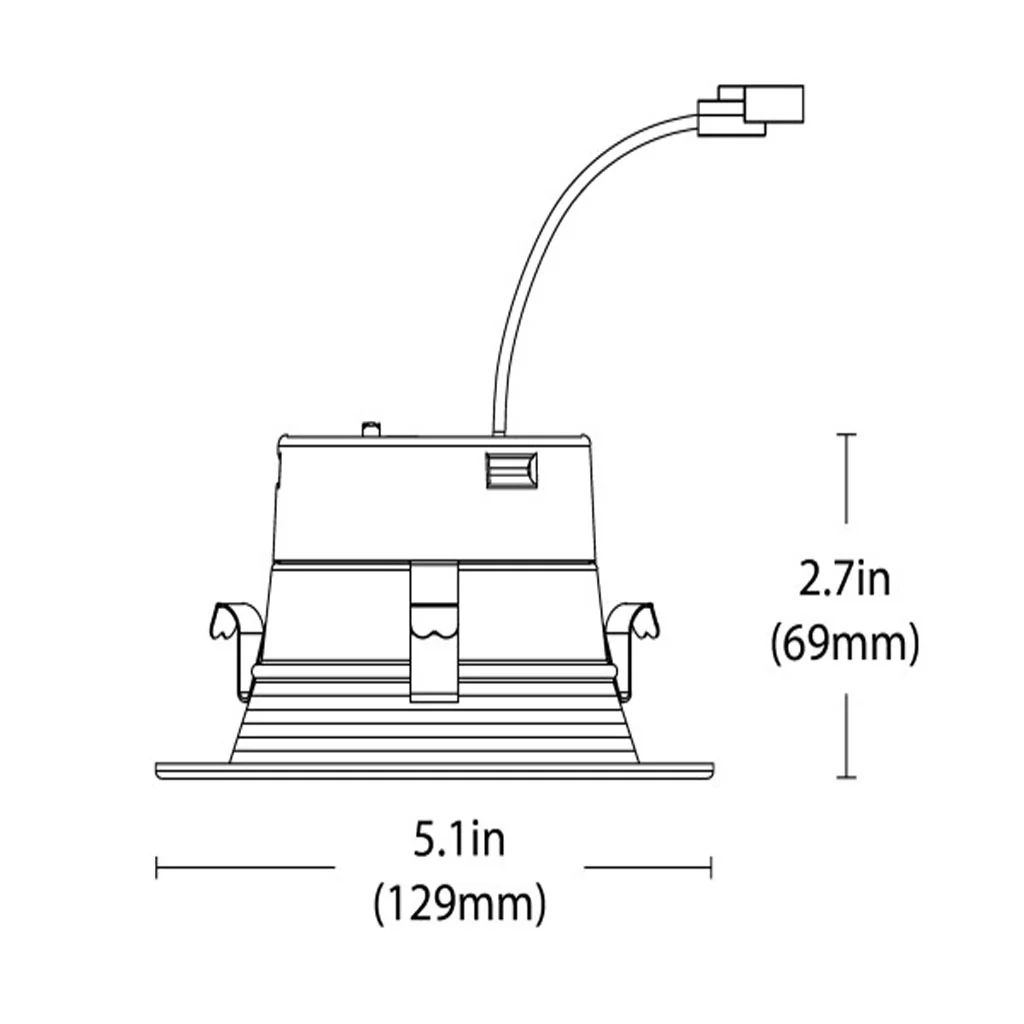 Nicor 4-in Black Selectable Recessed LED Downlight with Baffle - Image 2