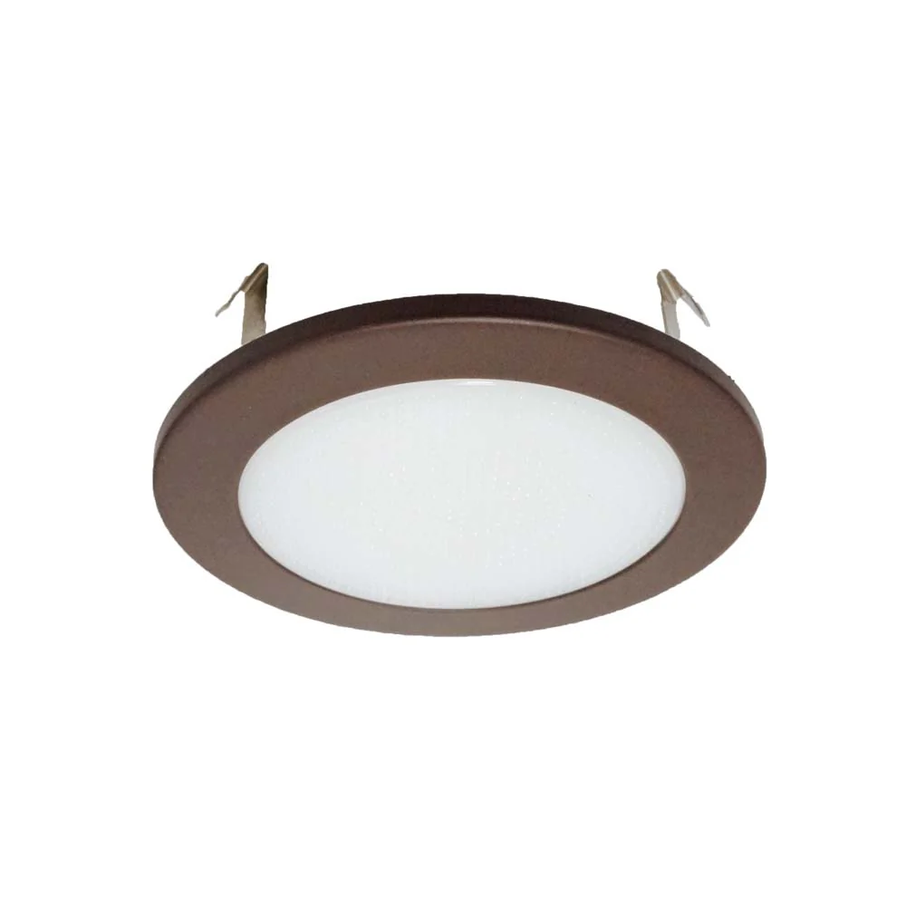 NICOR 4 in. Oil-Rubbed Bronze Recessed Shower Trim with Albalite Glass Lens - Image 4