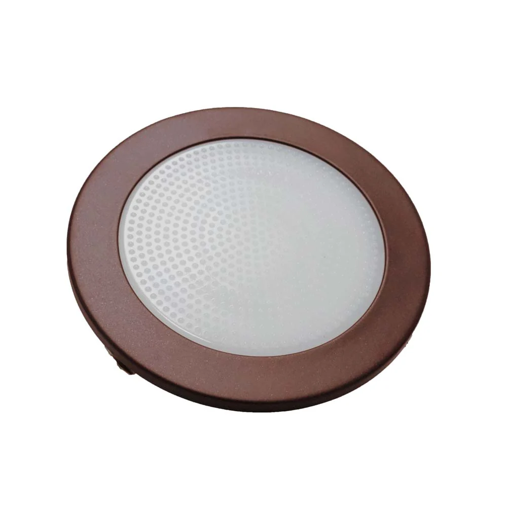 NICOR 4 in. Oil-Rubbed Bronze Recessed Shower Trim with Albalite Glass Lens - Image 5