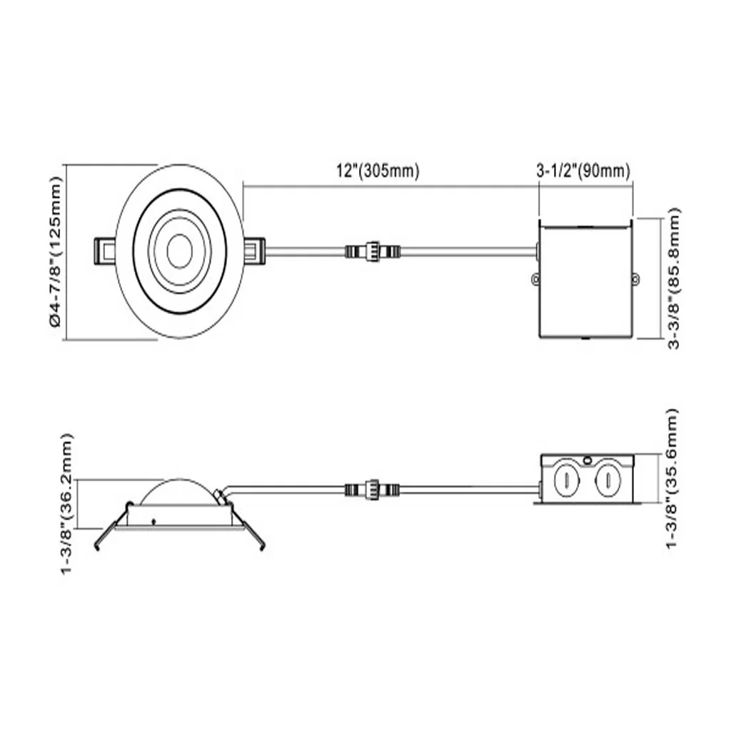 Nicor 4-in Oil-Rubbed Bronze Selectable Canless Gimbal LED Recessed Downlight - Image 2