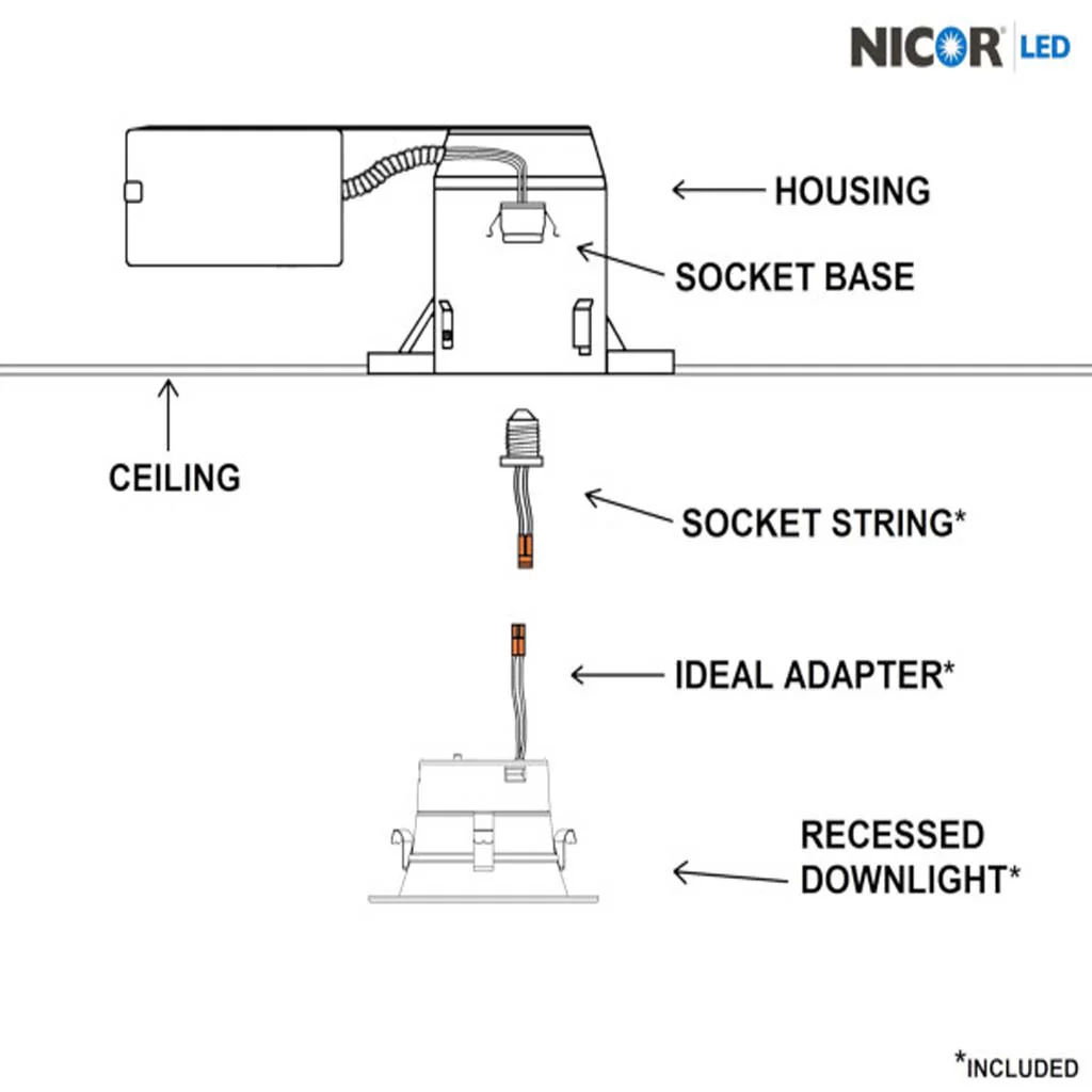 Nicor 4-in White 3000K Recessed LED Downlight - Image 3
