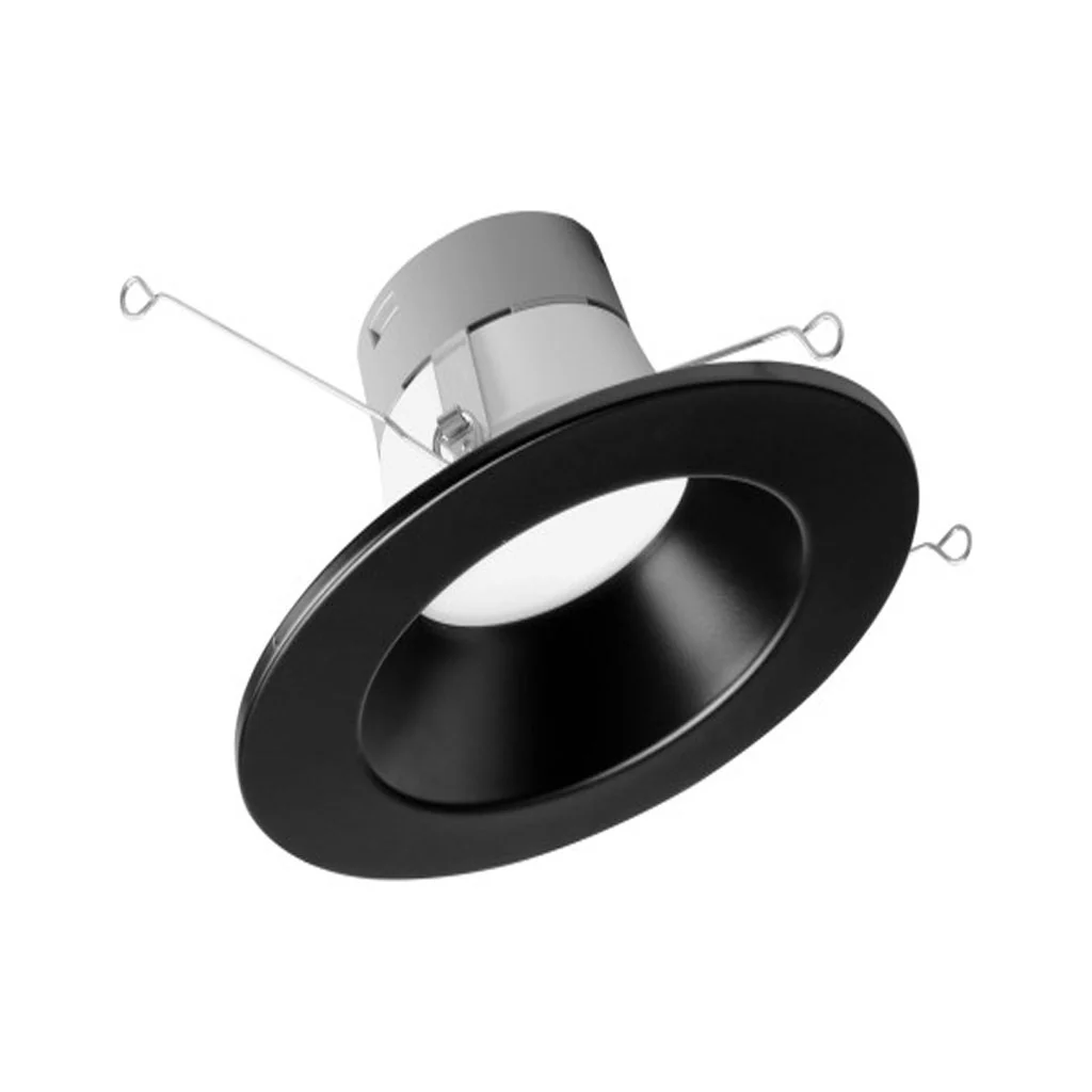 Nicor 5/6-in Black Selectable Recessed LED Downlight