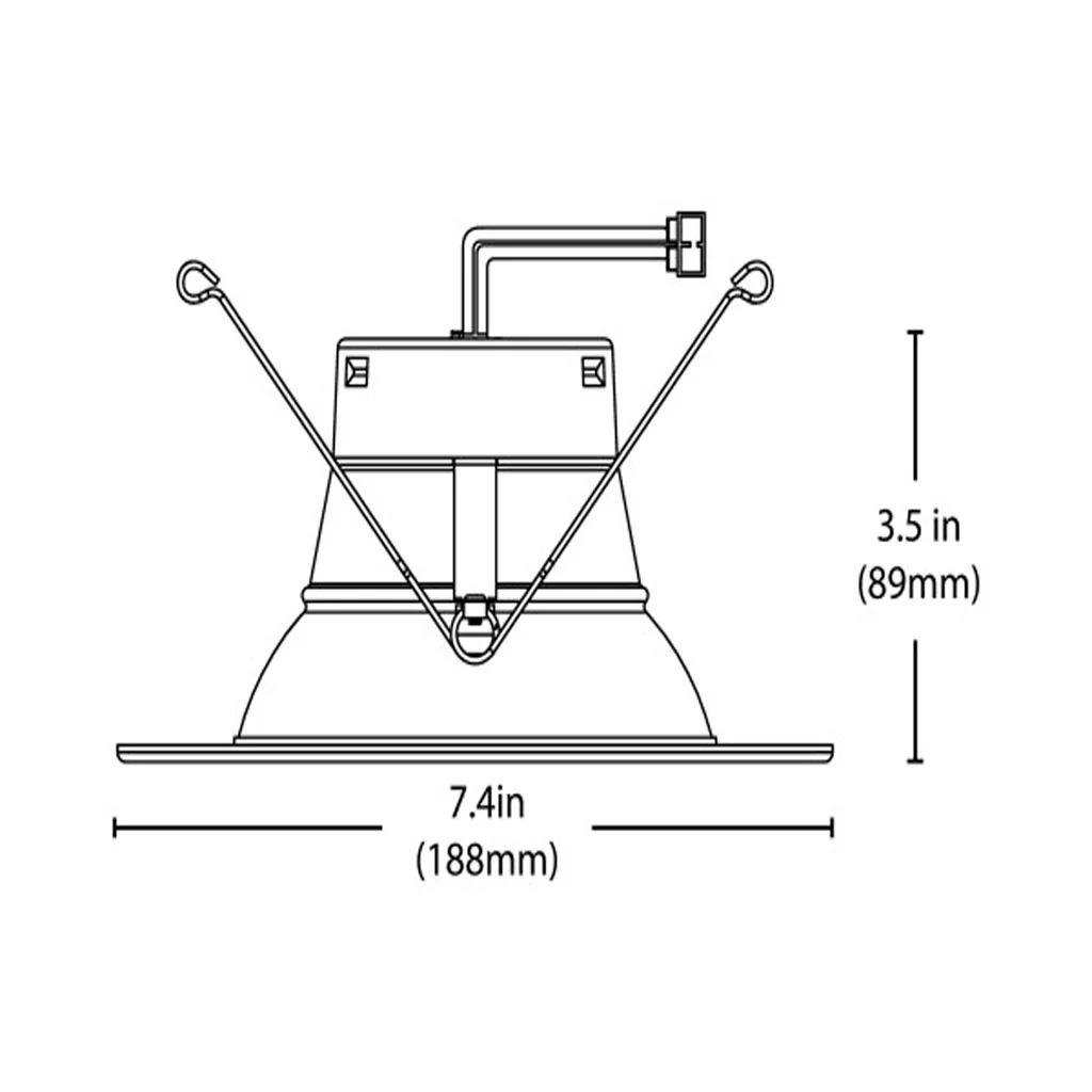 Nicor  5/6-in Black Selectable Recessed LED Downlight - Image 2