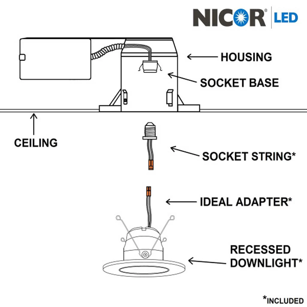 Nicor 5/6-in LED Gimbal Downlight Retrofit Kit 4000K Oil-Rubbed Bronze - Image 3