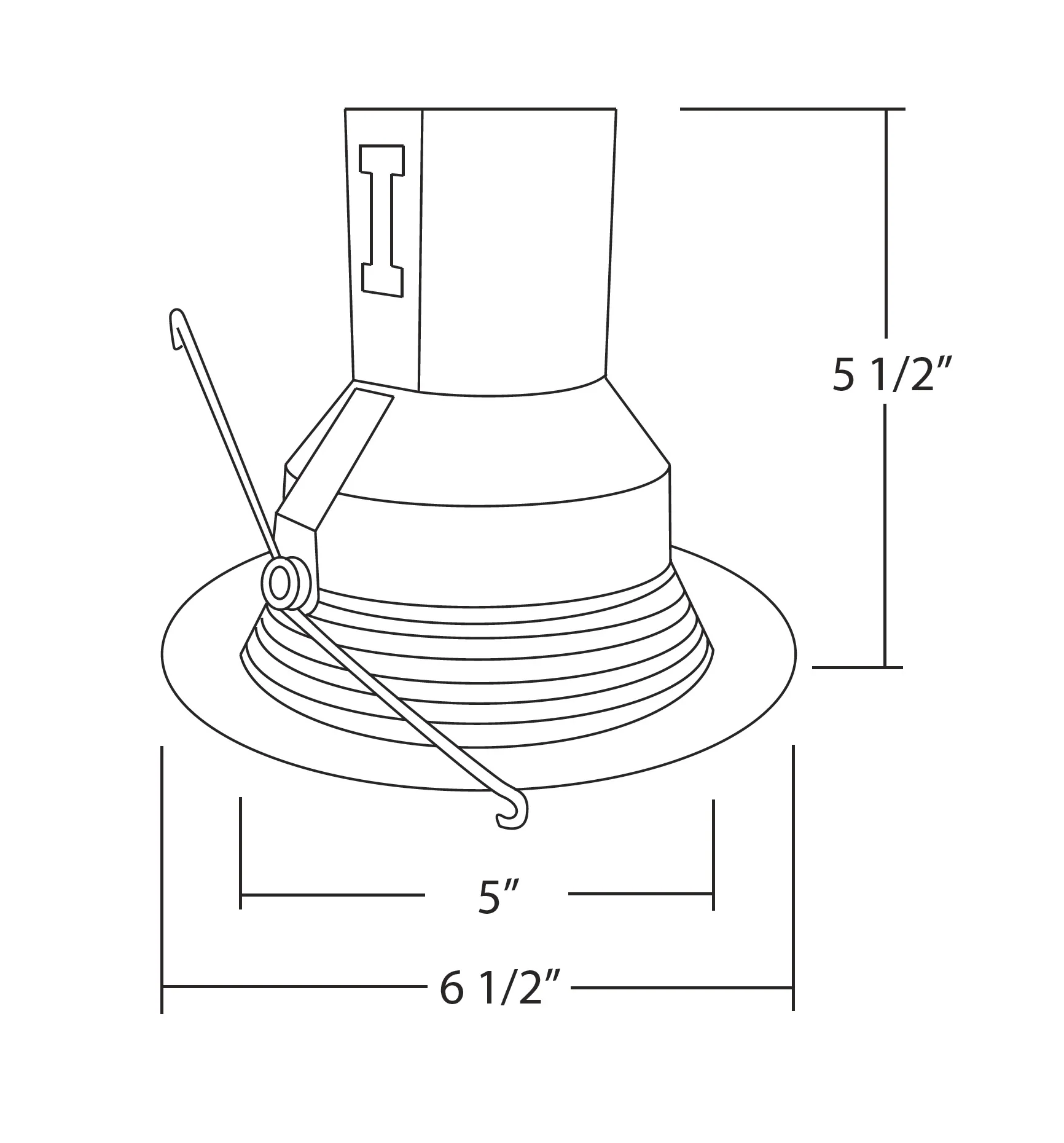 NICOR 5 in. All Black Baf Trm 75W R/Par - Image 2