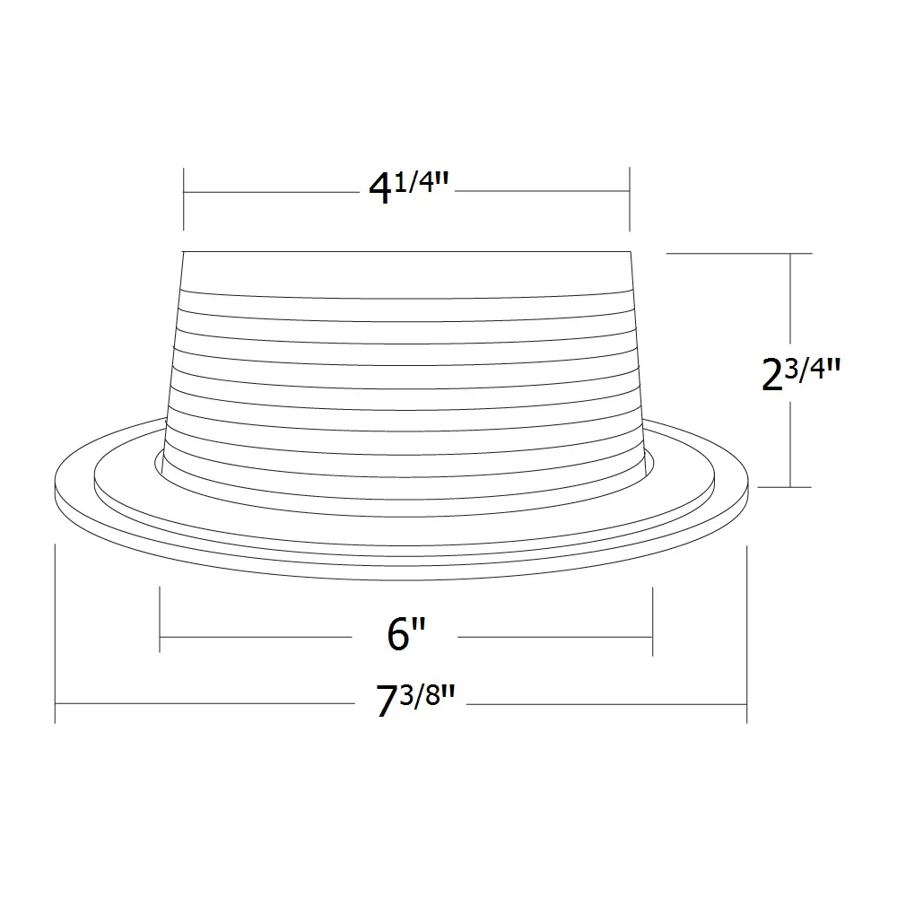 NICOR 6 in. Bronze Recessed Baffle Trim - Image 2