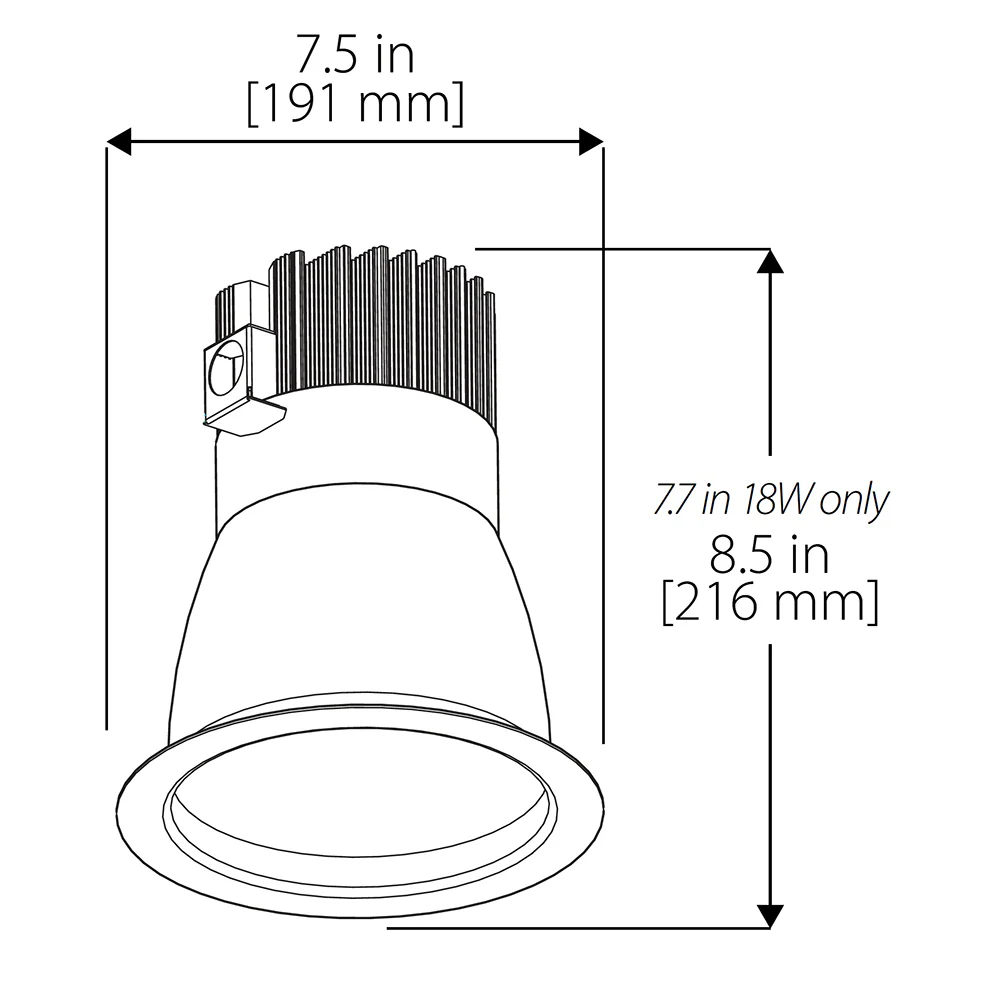 NICOR 6 in. LED Commercial Downlight Retrofit with High Performance Driver - Image 2