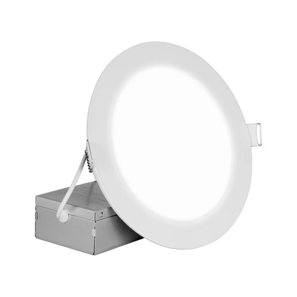 Nicor 6-in Round White Canless 5000K LED Downlight