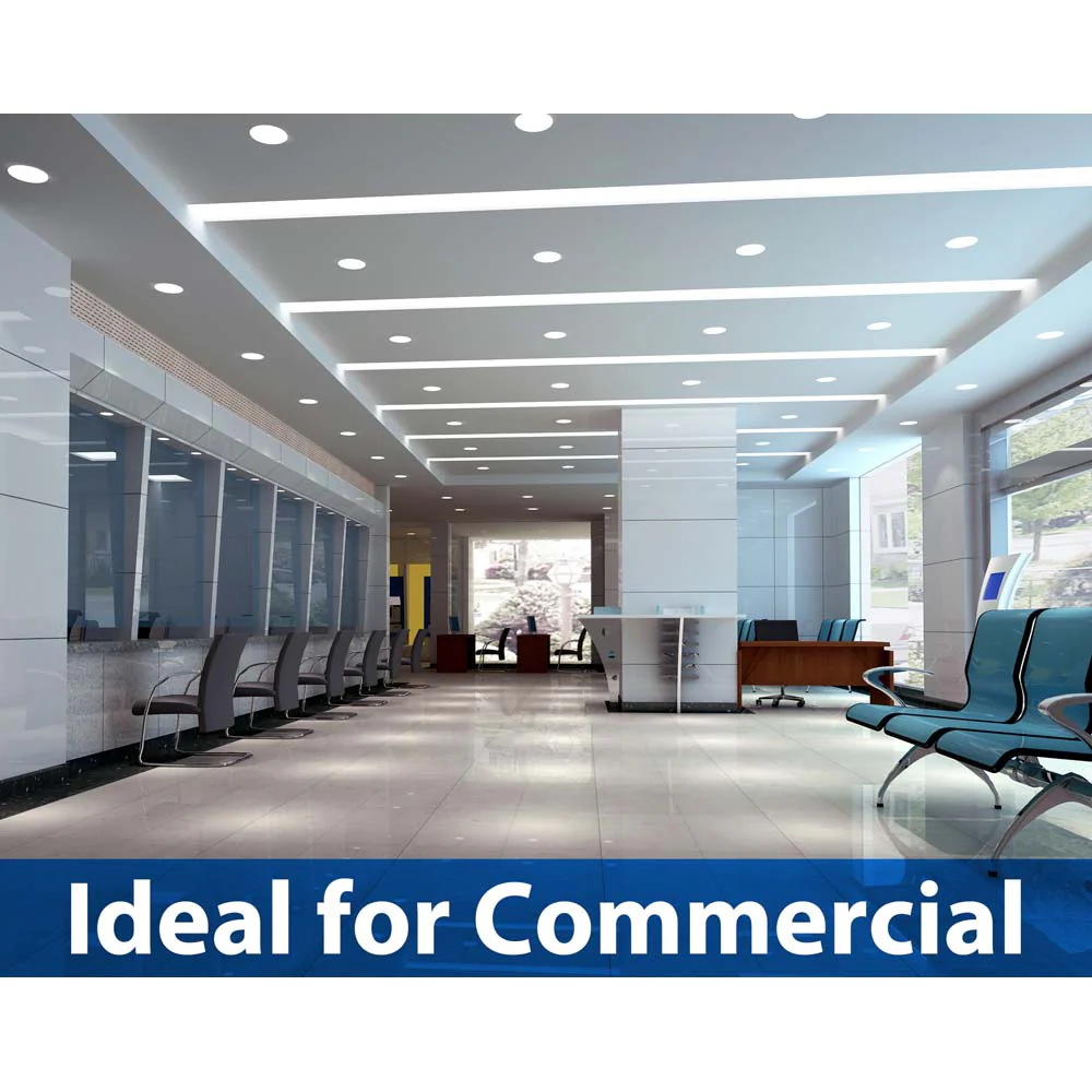 NICOR DLE8 Series 8 in. Round White Flat Panel LED Downlight in 2700K - Image 10