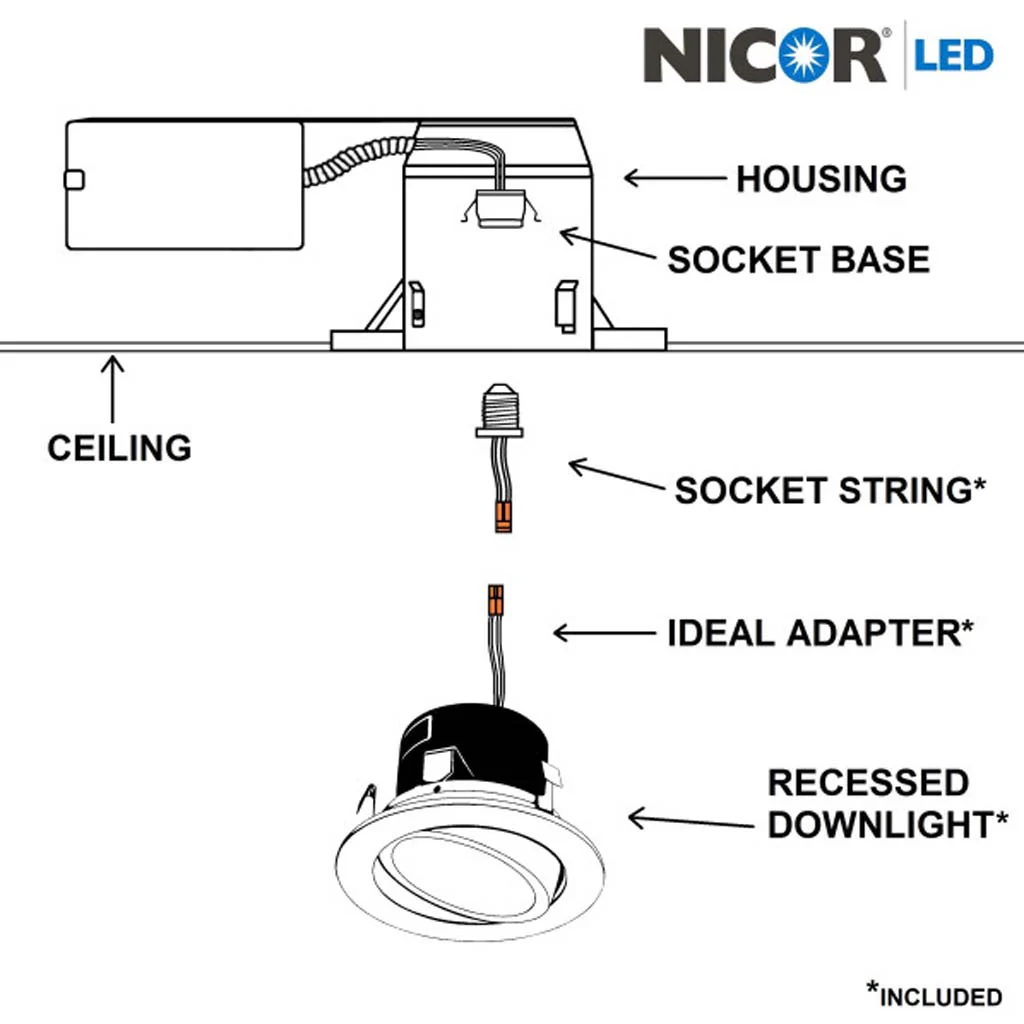 Nicor DLG4 Series 4-in Oil-Rubbed Bronze LED 3000K Gimbal Downlight - Image 3