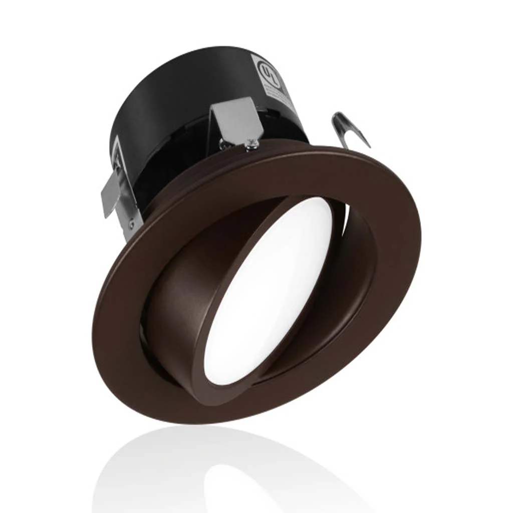 Nicor DLG4 Series 4-in Oil-Rubbed Bronze LED 4000K Gimbal Downlight
