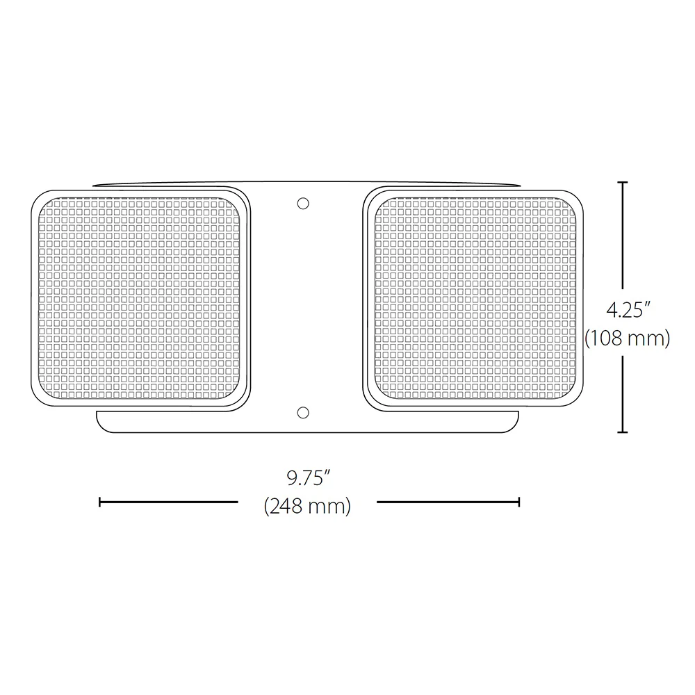 NICOR Emergency LED Remote Dual Head Fixture - Image 3