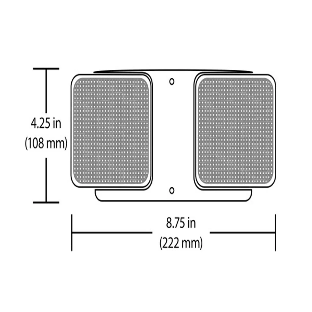 Nicor ERH Series Emergency LED Remote Light Fixture Double Head - Image 2