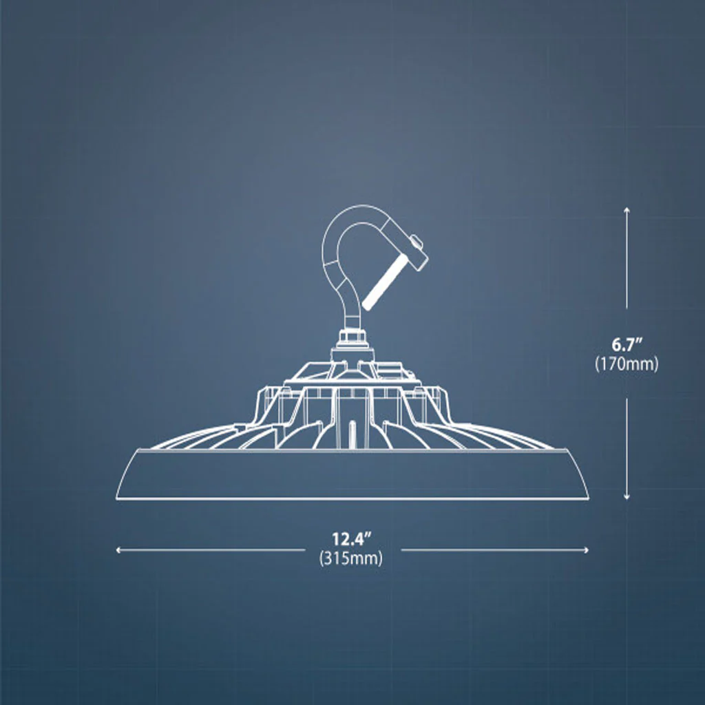 Nicor HBC4 100W White LED UFO 5000K High Bay - Image 2