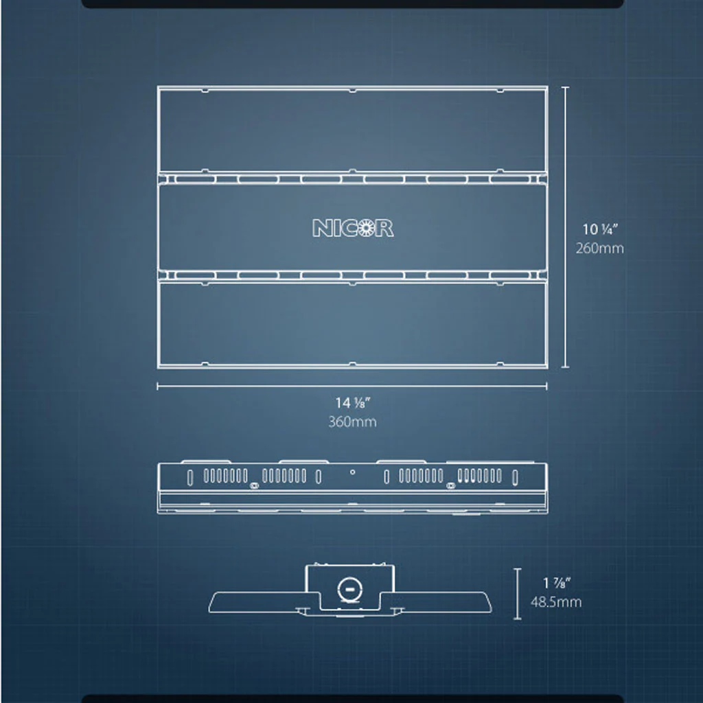 Nicor HML1 110w Linear LED 5000K High Bay - Image 2