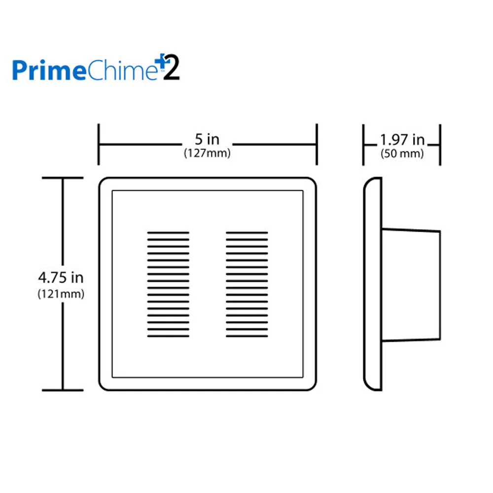 Nicor PrimeChime Plus 2 - Doorbell Chime Kit with Nickel  Button - Image 2