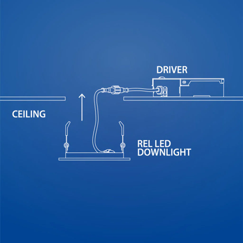 Nicor REL Selectable 8-in White Remodel LED Downlight Kit - Image 4