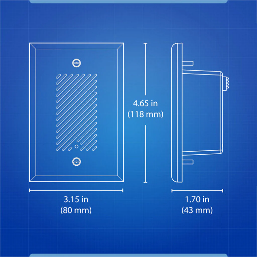 Nicor Single-Gang Electronic Door Chime Kit with Brushed Nickel Stucco Button - Image 2