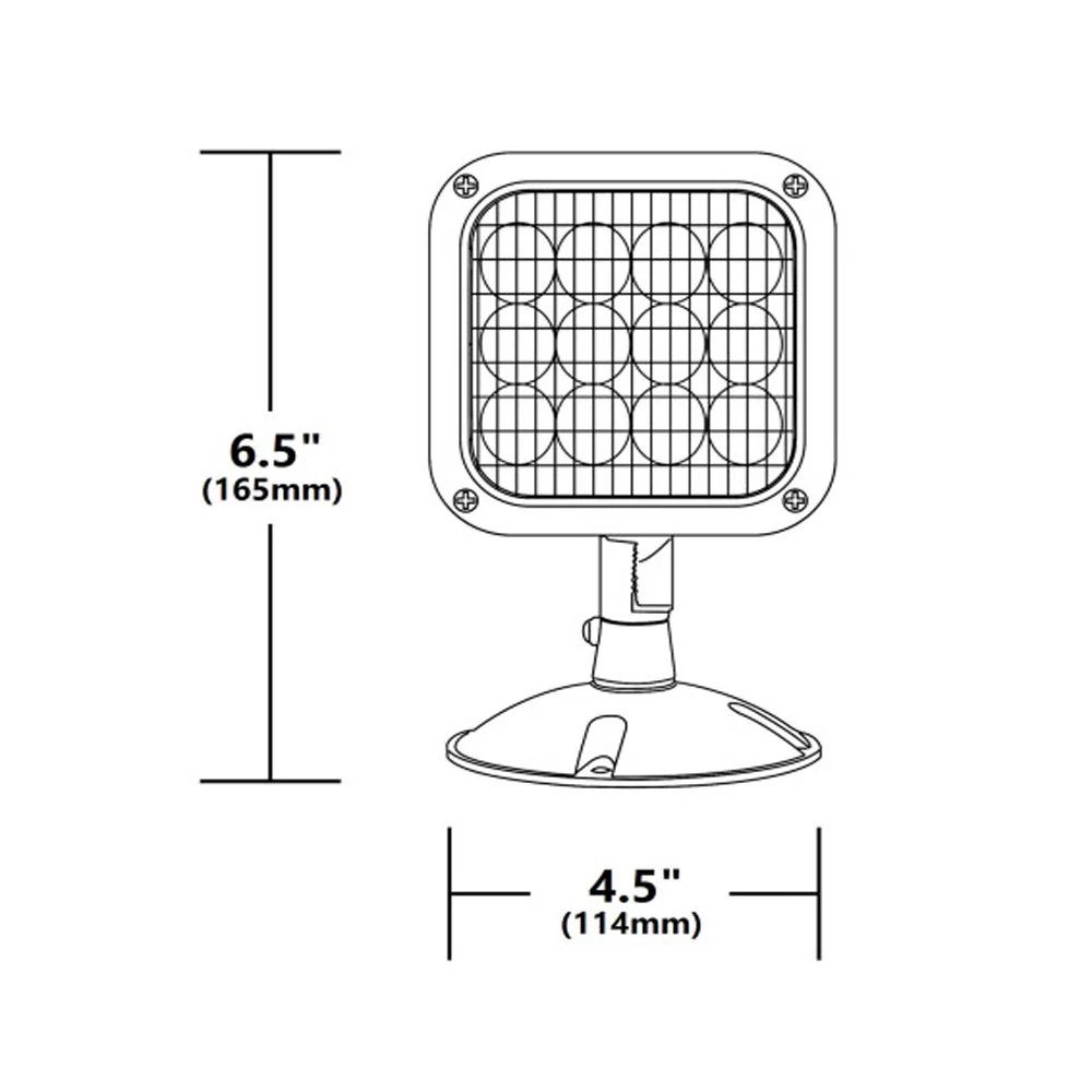 NICOR Single Head Wet Location LED Emergency Remote Light Fixture - Image 2