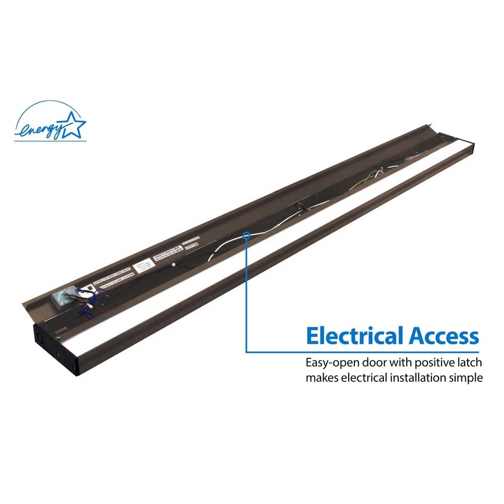 NUC-5 Series 40-inch Oil Rubbed Bronze Selectable LED Under Cabinet Light - Image 5