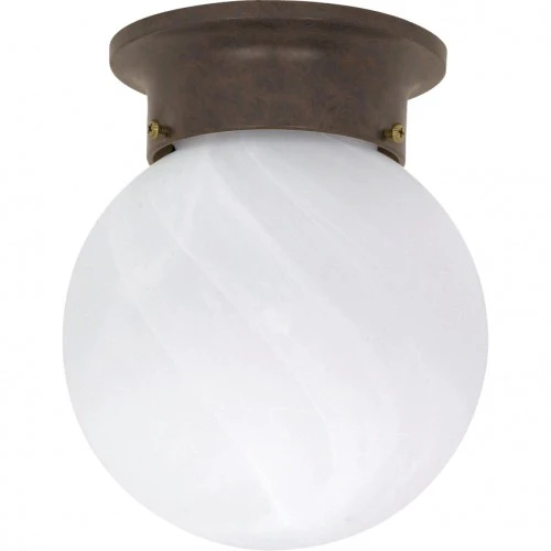 Nuvo 1 Light - 6 inch - Ceiling Mount - Alabaster Ball
