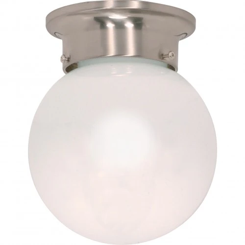Nuvo 1 Light - 6 inch - Ceiling Mount - White Ball