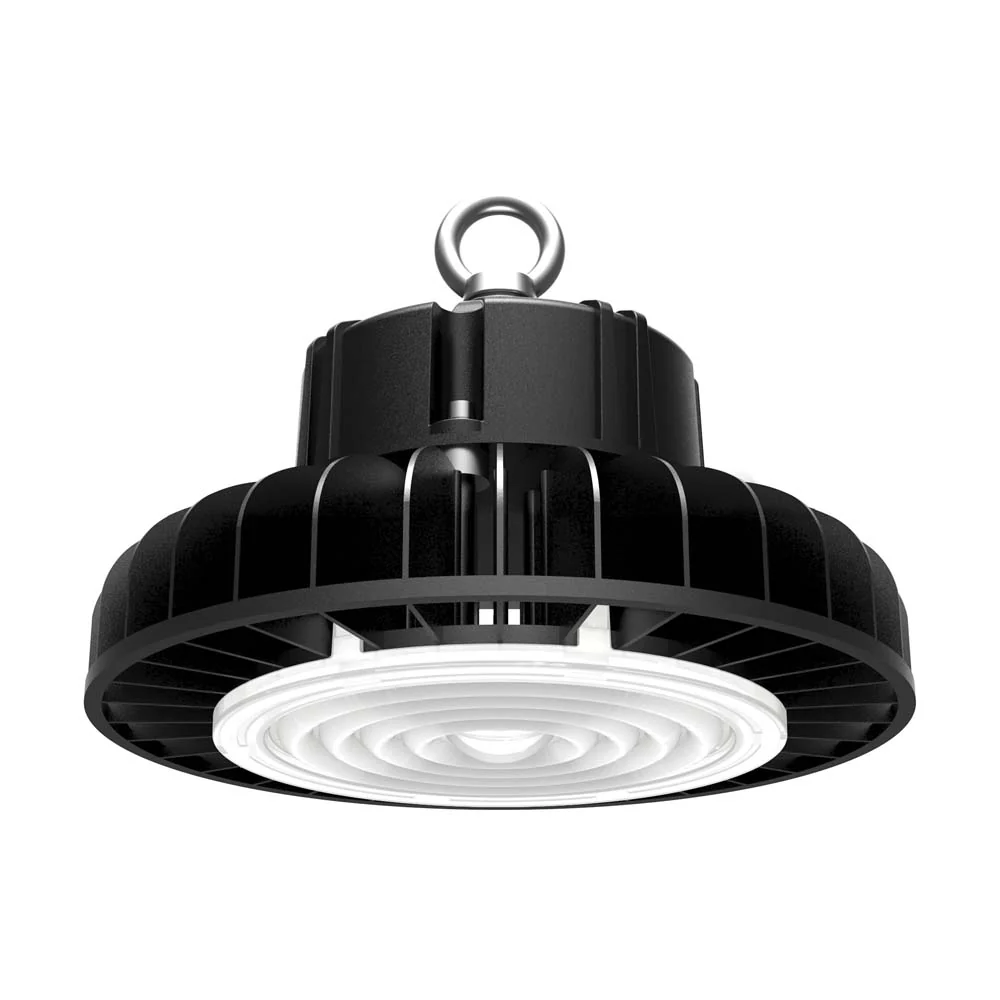 Nuvo 100w 5000k 277-480v LED High bay w/ DLC Premium in Black Finish