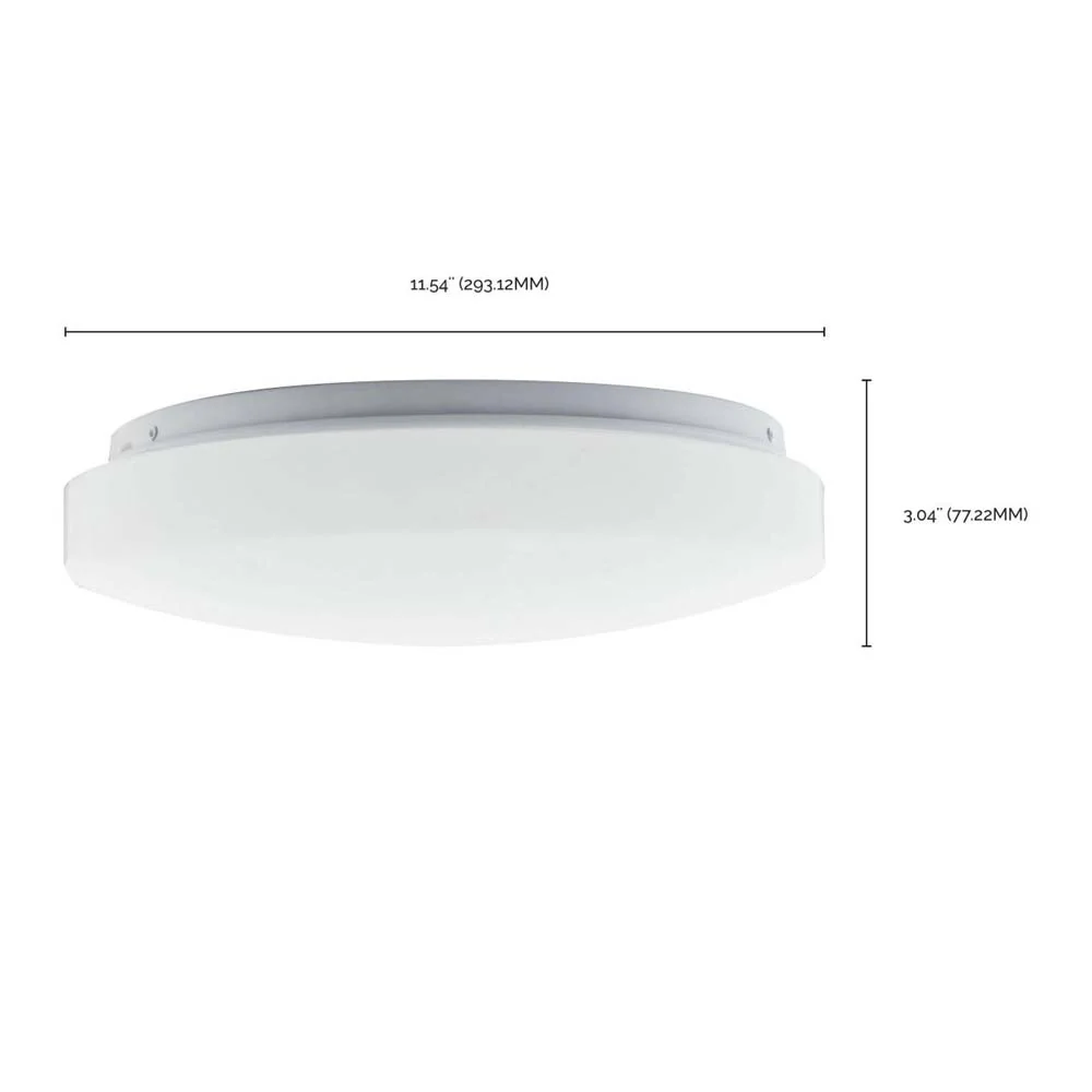 Nuvo 11 inch LED Fixture Acrylic Flush Mounted CCT Selectable White Finish 120V - Image 7