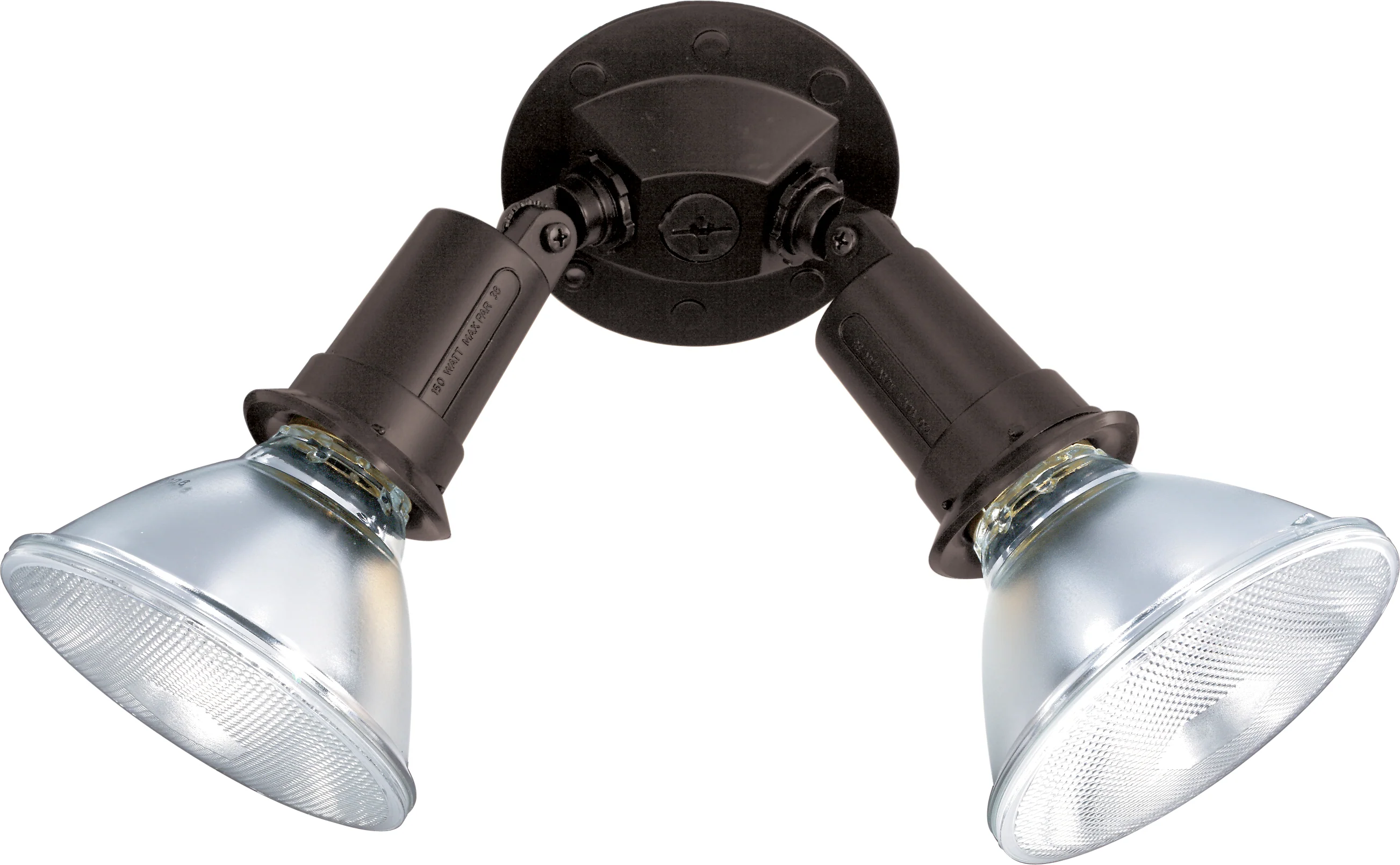 Nuvo 2-Light 10" Flood Light Exterior w/ Adjustable Swivel in Bronze Finish