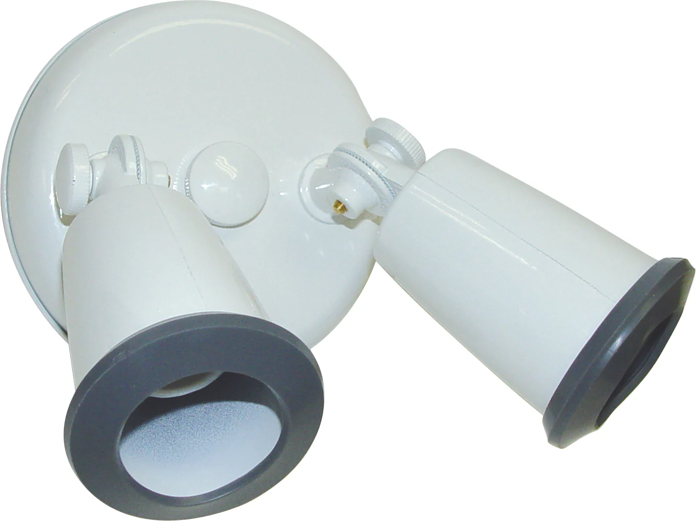Nuvo 2-Light 14" Flood Light Exterior w/ Adjustable Swivel in White Finish