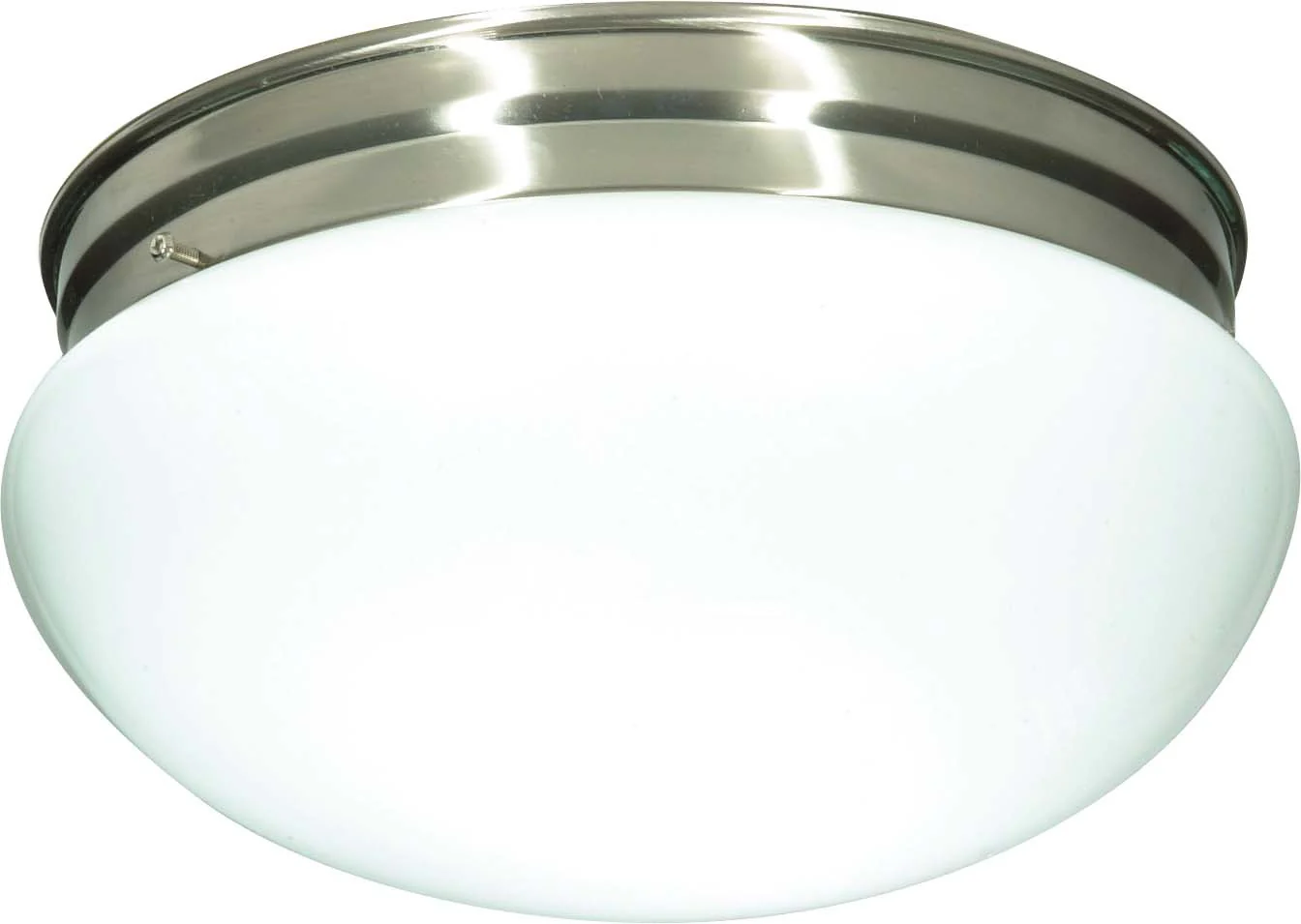 Nuvo 2 Light Cfl - 12 inch - Large White Mushroom - (2) 18W GU24 Lamps Included