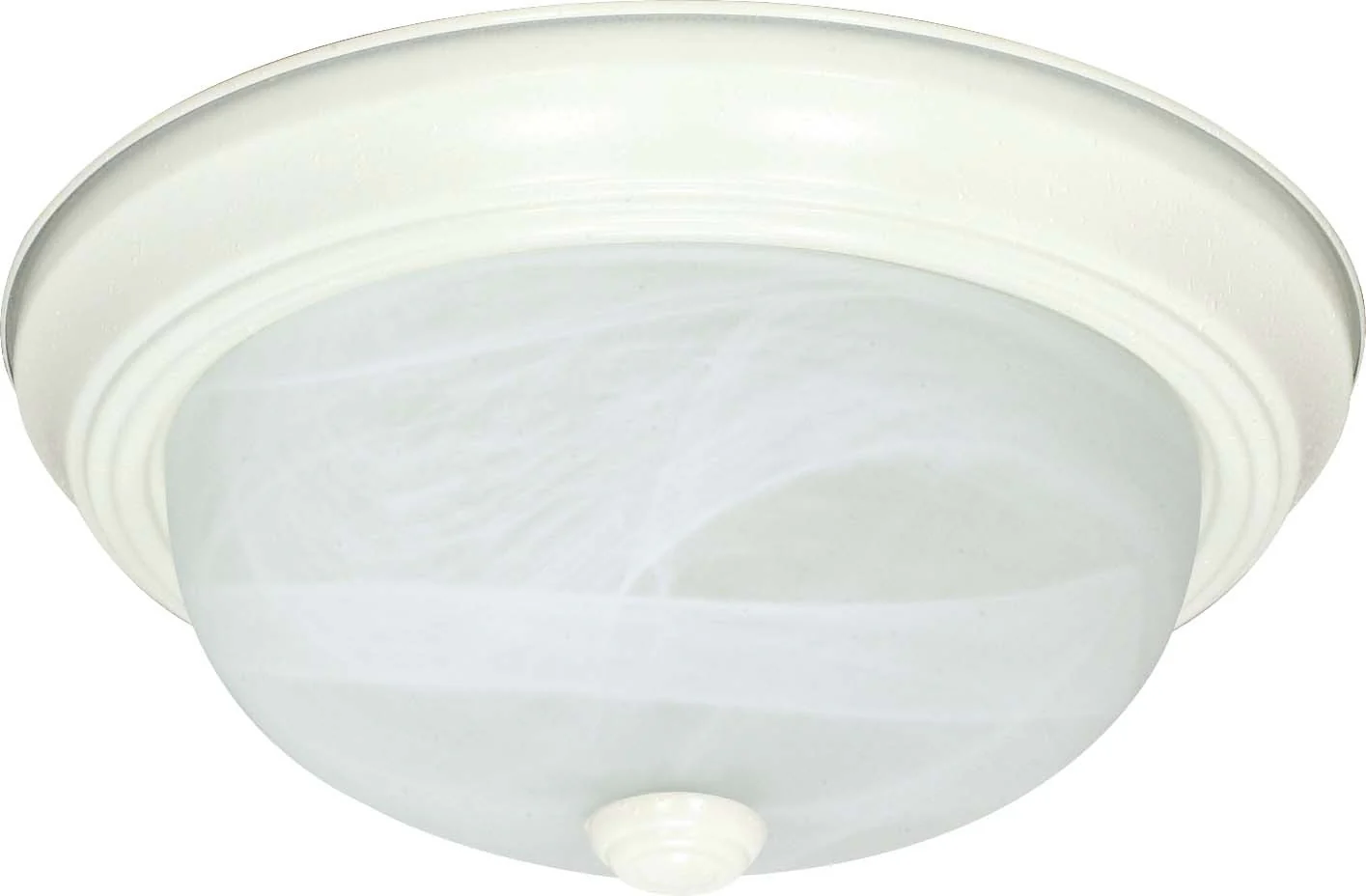 Nuvo 2 Light ES 11 in Flush Fixtue w/ Alabaster Glass - w/ 13w GU24 Lamps