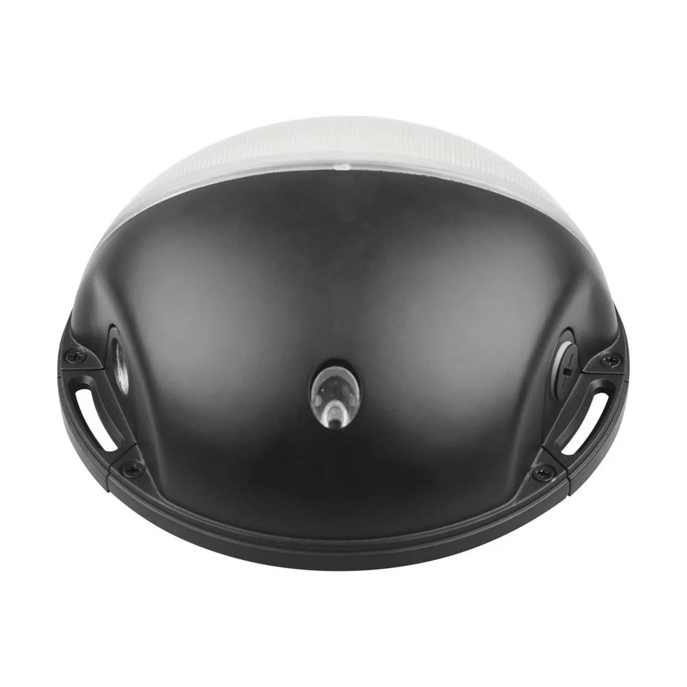 Nuvo 20 Watts LED Small Round Wall Pack CCT Selectable Black Finish 120-277v - Image 4