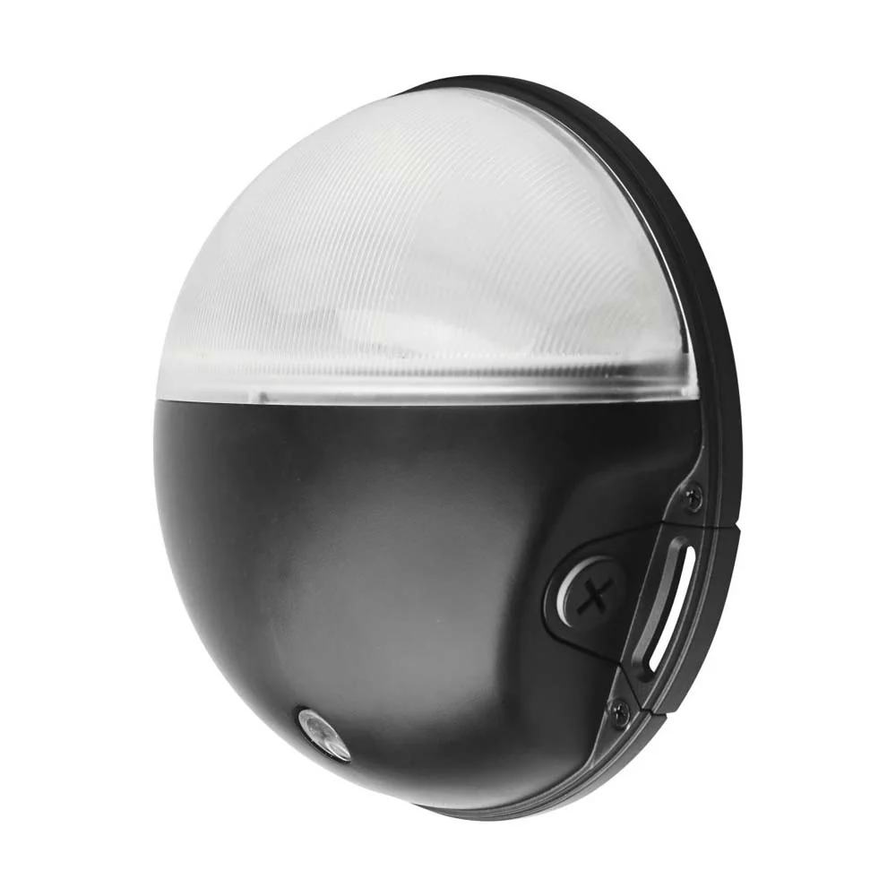 Nuvo 20 Watts LED Small Round Wall Pack CCT Selectable Black Finish 120-277v - Image 5