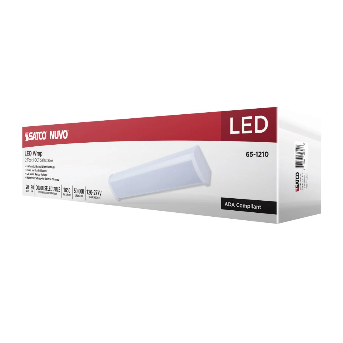 Nuvo 20w LED 2FT Wrap CCT Selectable White Finish - Image 5