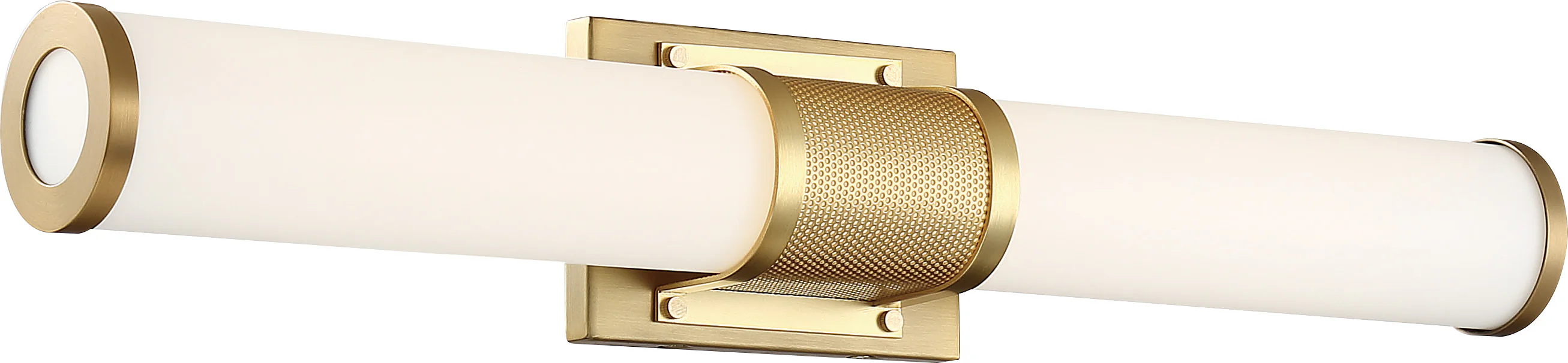 Nuvo 26w LED Module Caper Wall 1-Light 120v Brushed Brass & Frosted Lens 3000k