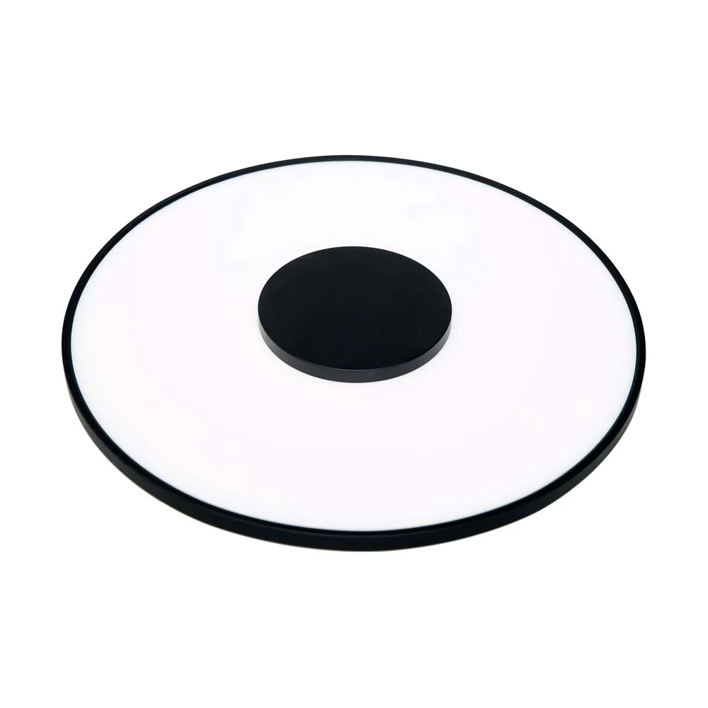 Nuvo 31.5w 17" Flush Mount LED Fixture Round Shape in Black Finish